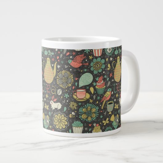 Tasty bright Tea Card Grote Koffiekop (Voorkant rechts)