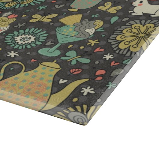 Tasty bright Tea Card Snijplank (Hoek)