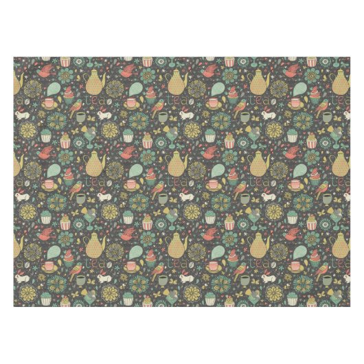 Tasty bright Tea Card Tafelkleed (Voorkant (Horizontaal))