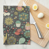 Tasty bright Tea Card Theedoek (Quarter Fold)