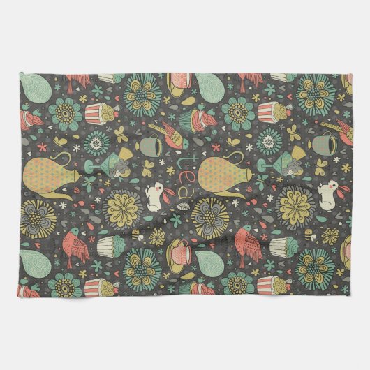 Tasty bright Tea Card Theedoek (Horizontaal)