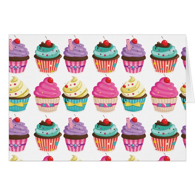 Tasty Cupcake Pattern (Voorkant Horizontaal)