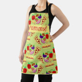 Tasty Cute Food Yellow Fun Cartoon Pattern Schort (Insitu)