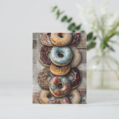 Tasty Decorative Bagels Briefkaart (Staand voorkant)