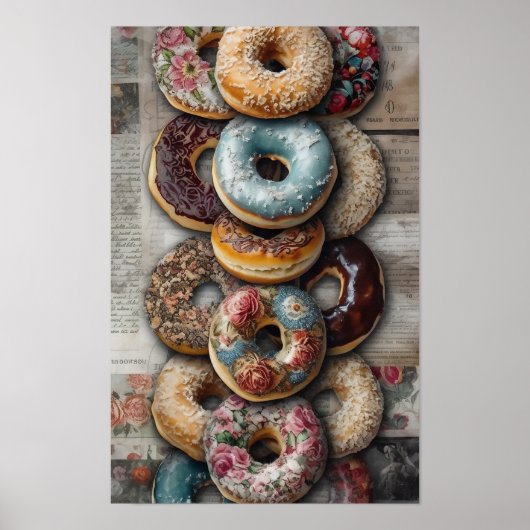 Tasty Decorative Bagels Poster (Voorkant)