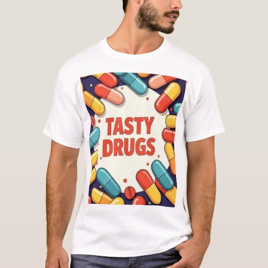 Tasty Drugs  T-shirt (Voorkant)