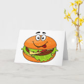 Tasty Hamburger Kaart (Gele Bloem)