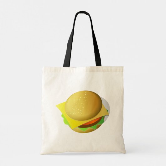 Tasty Hamburger Takeaway Food Canvas tas (Achterkant)