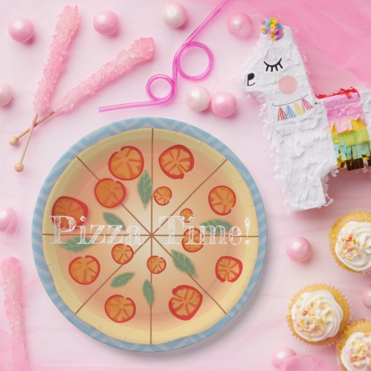 Tasty Margarita Pizza Papieren Bordje (Feest)