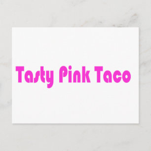 Tasty Pink Taco Briefkaart