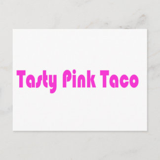 Tasty Pink Taco Briefkaart