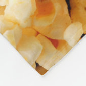 Tasty popcorn op de hele achtergrond. Eten  Fleece Deken (Hoek)
