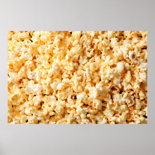 Tasty popcorn op de hele achtergrond. Levensmiddel Poster (Voorkant)