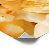 Tasty popcorn op de hele achtergrond. Levensmiddel Poster (Hoek)