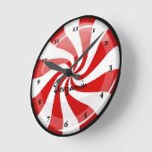Tasty Round Peppermint Ronde Klok (Hoek)