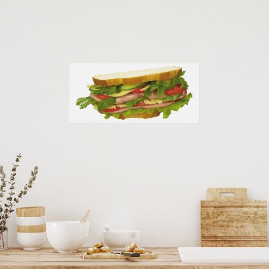 Tasty Sandwich Poster (Keuken)