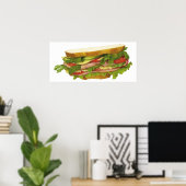 Tasty Sandwich Poster (Thuiskantoor)