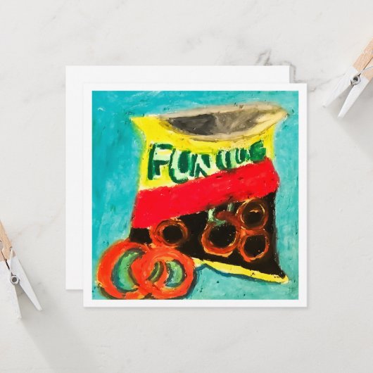 Tasty Snack Kaart (Voorkant / Achterkant in situ)