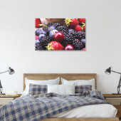 Tasty Summer Fruits on a Wooden Table Canvas Afdruk (Insitu (Slaapkamer))
