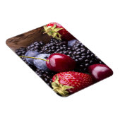 Tasty Summer Fruits on a Wooden Table Magneet (Rechterzijde)