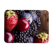 Tasty Summer Fruits on a Wooden Table Magneet (Horizontaal)