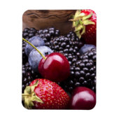 Tasty Summer Fruits on a Wooden Table Magneet (Verticaal)