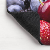 Tasty Summer Fruits on a Wooden Table Muismat (Hoek)