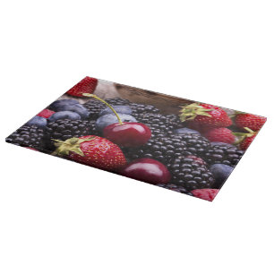 Tasty Summer Fruits on a Wooden Table Snijplank