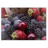 Tasty Summer Fruits on a Wooden Table Snijplank (Voorkant)