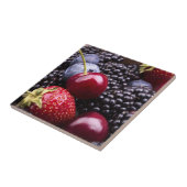 Tasty Summer Fruits on a Wooden Table Tegeltje (Zijkant)