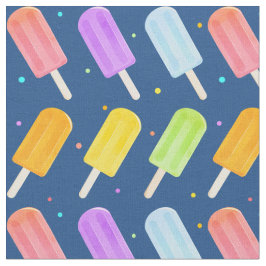 Tasty Summer Waterverf Popsicle Patroon Stof