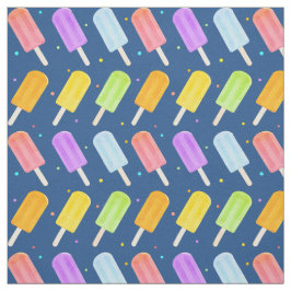 Tasty Summer Waterverf Popsicle Patroon Stof