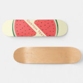 Tasty Watermeloen - zoet - Jouw tekst toevoegen Persoonlijk Skateboard (Horizontaal)