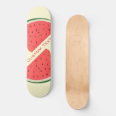 Tasty Watermeloen - zoet - Jouw tekst toevoegen Persoonlijk Skateboard (Voorkant)