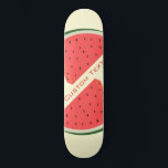Tasty Watermeloen - zoet - Jouw tekst toevoegen Persoonlijk Skateboard<br><div class="desc">Tasty Watermeloen - Sweet - Kies / voeg uw favoriete achtergrondkleuren toe!</div>