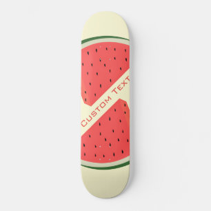 Tasty Watermeloen - zoet - Jouw tekst toevoegen Persoonlijk Skateboard