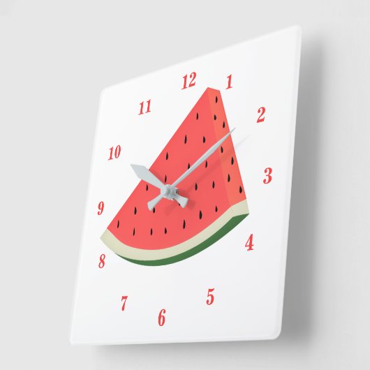 Tasty Watermeloen - zoet Vierkante Klok (Hoek)