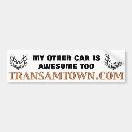 TAT - Bumpersticker "Andere auto is ook Geweldige" (Voorkant)