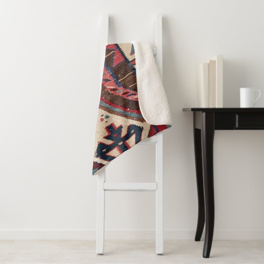 Tat Kilim Arizona Westerne Cowboy Style  Sherpa Deken (In situ)