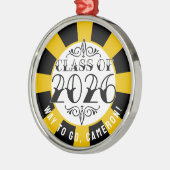 Tat Klasse van 2026 Afstuderen Metalen Ornament (Links)