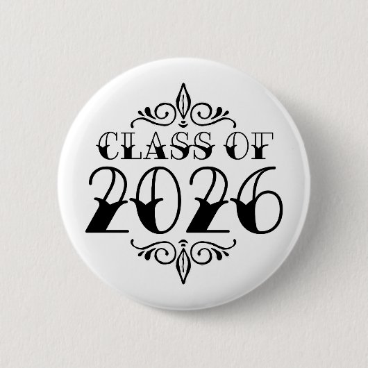 Tat Klasse van 2026 Afstuderen Ronde Button 5,7 Cm (Voorkant)