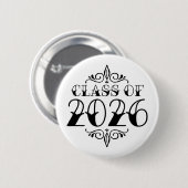 Tat Klasse van 2026 Afstuderen Ronde Button 5,7 Cm (Voorkant /achterkant)