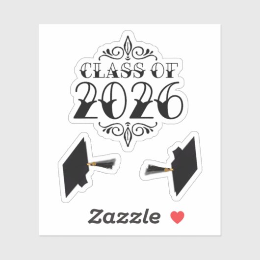 Tat Klasse van 2026 Afstuderen Sticker (Vel)