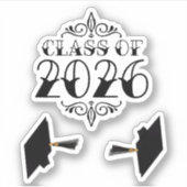 Tat Klasse van 2026 Afstuderen Sticker (Voorkant)