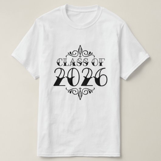 Tat Klasse van 2026 Afstuderen T-shirt (Design voorkant)