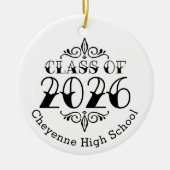 Tat Klasse van 2026 Foto Afstuderen Keramisch Ornament (Voorkant)