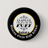 Tat Stijl Klas van 2027 Afstuderen Ronde Button 5,7 Cm (Voorkant)