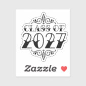 Tat-Style Class of 2027 Graduation Sticker (Vel)