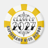 Tat-Style Gray Afstudeerklas van 2027 Magneet (Voorkant)