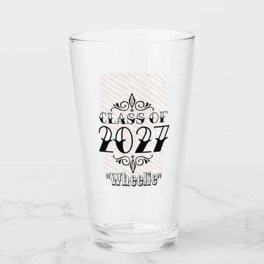 Tat-Style Klas van 2027 Foto Afstuderen Glas (Voorkant)